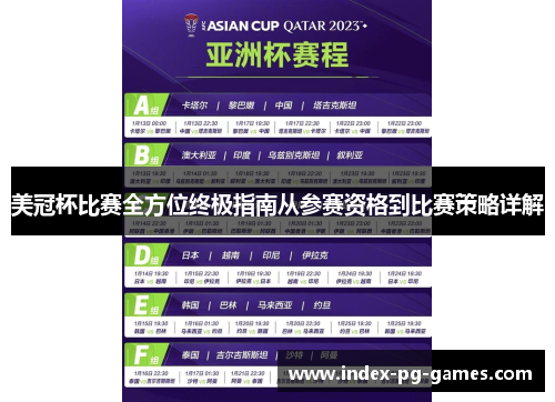 美冠杯比赛全方位终极指南从参赛资格到比赛策略详解